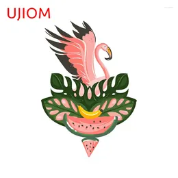 Wall Stickers UJIOM Flamingo Home Decoration Living Room Decor Wallpaper Bathroom Kitchen Poster Mural Art Decal