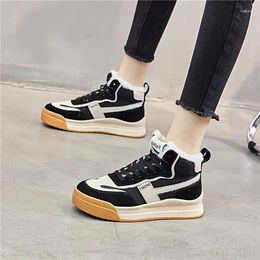 Casual Shoes Large Size Women's Winter Thick Wool Warm Snow Sports Leisure Versatile Cotton Tide