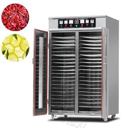 Stainless Steel Dried Fruit Machine Large Capacity Fruit Vegetable Dehydrated Food Dryer Commercial 50-Layer Food Dehydrator