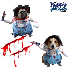 Halloween Dog Costumes Funny Pet Clothes Dog Cosplay Costume Sets Novelty Festival Party Clothing for Dogs Cat Halloween Outfits