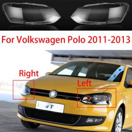 For Volkswagen VW Polo 2011-2013 Car Front Headlight Cover Headlamp Transparent Glass Lampshade Lamp Shell Lens Cover