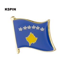 KOSOVO National Flag Metal Pin Badge Decorative Brooch Pins for Clothes KS-0243
