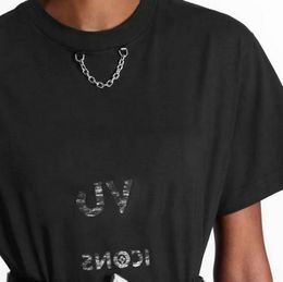 mens t shirts T shirt tshirt designer luxury paris classic inverted chain letter print tshirts short sleeve Tshirt Womens simple 8402733
