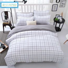 Bedding Sets .WENSD Simple Grey King Size Comfortab Luxury Duvet Cover Home Textiles-Winter Thickening Bedlinen Pillow