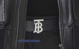 Designer Borbaroy belt fashion buckle genuine leather belt Mens Spring Summer New Product Classic Black Letter Silver Buckle Belt