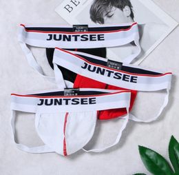 Sexy Mens Underwear Jockstraps Cotton Sexy Jocks Bikini Gstrings Men thong cuecas Male panties Briefs Gay underwear Penis2391070