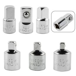 1/4in 3/8in 1/2in Drive Ratchet Socket Adapter Female To Male Converter Repair Tools Set Pneumatic Impact Wrench Joint Socket