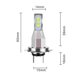 2Pcs Mini LED Headlight H1 LED Bulb 80W For Car Head Lamp No Fan 2525 CSP LED White Super Bright Auto Fog Light Bulb