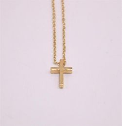 Fashion latest elements little cross Pendant necklace for girls Whole plated necklace the gift to women5450158