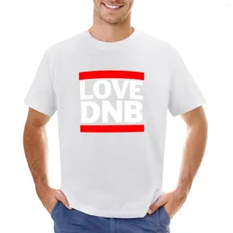 Men's Polos Love DNB T-shirt Plus Size Tops Anime Blacks Blanks Slim Fit T Shirts For Men
