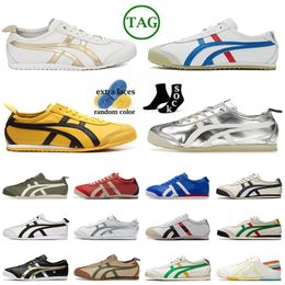 Fashion Top Quality Tiger Mexico 66 Designer Shoes Platform Vintage Canvas Tigers Silver Trainers Luxury Cloud Leather Womens Chaussure Outdoor Sports Sneakers