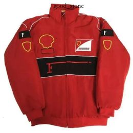 F1 Racing Suit Autumn e Winter Borded Logo Casual Cotton Jacket F1 Formula One Short 682