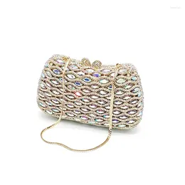 Shoulder Bags Luxury Women Evening Party Diamonds Elegant Clutches Wallet Crystal Purses Nigeria Vintage Bridal Wedding