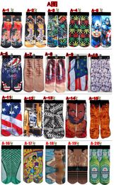 Fashion Men039s Stockings Creative novelty Funny 3D Printed Breathable Socks Adult peoples Men039s Women039s 3D Unisex St8783415