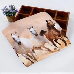 Towel Nice Animal Horse Soft Microfiber Fabric Face Wash Cloths Hand Portable Multifunctional Cleaning Absorbent