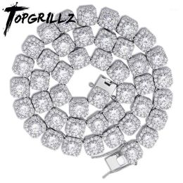10MM Quality Prong Set Big Size Solitaire Tennis Chain Necklace Mens Iced Out Bling CZ Charm Hip Hop Fashion Jewellery 18 22 1 269x