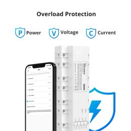 SONOFF Smart Stackable Power Metre SPM-Main Connect Up To 32 SPM-4Relays 4 Channel Energy Monitor Work With Ewelink App