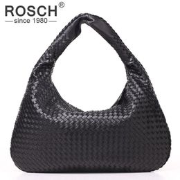 Wholesale Top Quality Fashion Hand Woven Women's Shoulder Bag Brand Designer Black PU Leather Handbag Woven Office Bag USD Price 249F
