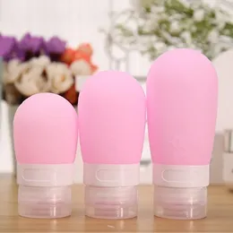 Liquid Soap Dispenser 1Pc 38ml/60ml/ 80ml Empty Silicone Travel Packing Press Bottle For Lotion Shampoo Bath Container Portable Dispensers