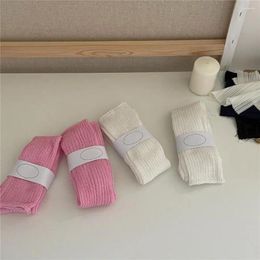 Women Socks Japanese Style Winter Long Knitting Calf For Warm Elastic Anti-slip School Girl Stockings Stretchy