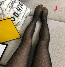 INS Fashion Letters Tights Sexy Alphabetic Printed Leggings for Women Summer Spring Tin Breathable Party Club Socks3706101
