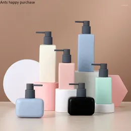 Liquid Soap Dispenser Ceramics Bathroom Supplies Hand Sanitizer Bottle Square Lotion Accessories Press The Can Container