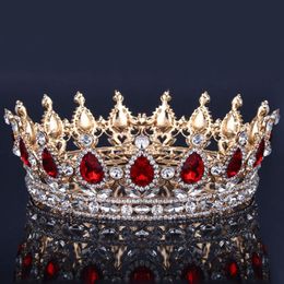Luxury Bridal Crown Headpieces Rhinestone Crystals Royal Wedding Crowns Princess Crystal Hair Accessories Birthday Party Tiaras Quincea 178L