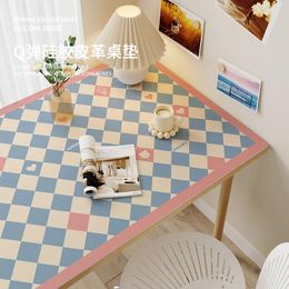 Table Cloth Desk Pad Eye Protection Leather Tablecloth Waterproof Oil Resistant And Washable High-end Light Luxury Writing