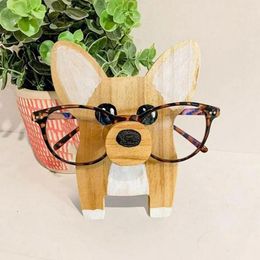 Decorative Plates Puppy Dog Glasses Holder Stand Eyeglass Retainers Sunglasses Display Cute Animal Design Decoration Protect