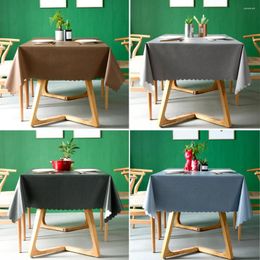 Table Cloth Modern Simple Solid Colour Tablecloth Wash Free Oil Proof Tea Mat PVC El Store