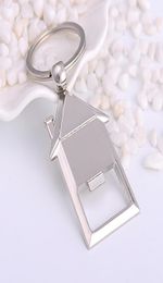 House Shaped Keychains with Bottle Opener Novelty Keyrings Wine Beer Beverage Opening Tools Gifts for Events7652501