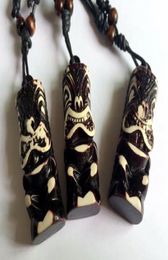 YQTDMY 12pcs Man Jewellery Talisman Imitation TIKI Totem Tribal Hawaiian Surfer Choker Necklace Gift6841646