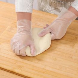GIANXI Gloves TPE Disposable Kitchen Catering Gloves Transparent Non-Slip Acid Work Safety Food Grade Household Cleaning Gloves