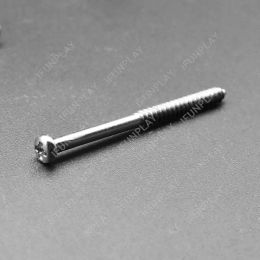 12pcs Electric Guitar Bass Pickup Height Adjusting Screws Humbucker Pickup Screws M2.6*35MM Chrome Black