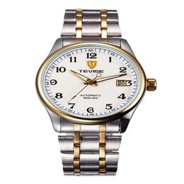 TEVISE Free shipping New fashion high quality Date Mens Automatic watch TV68 202P