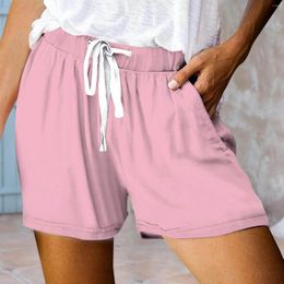 Women's Shorts 2024 Women Cotton Summer Casual Solid Linen High Waist Loose For Girls Soft Cool Female Short Pants