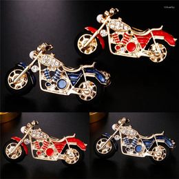 Brooches Fashion Motorcycle Brooch Red Enamel Girls Kids Gifts Jewellery Suit Collar Sweater Accessories Pins
