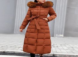 Women039s Down Parkas 2021 Style Trendy Coat Women Winter Jacket Cotton Padded Warm Maxi Puffer Ladies Long Coats Parka Femme2881562