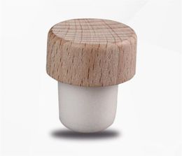 Factory Bar Products Wine Stoppers Bottle Stopper Wood Tplug Corks Sealing Plug Cap tool KD13832919