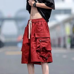 Summer Shorts Oversized Baggy Five Point Trousers Harajuku Korean Fashion Wide Leg Pants Ins Hip Hop Bottoms Men and Women 240527