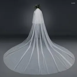 Bridal Veils 1PC Headdress Wedding Dress Super Long Simple Tailing