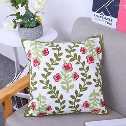 Pillow Nordic Style Embroidered Floral Cover Pillowcase Home Decor Sofa Seat Cotton Embroidery Geometric Bedding Covers