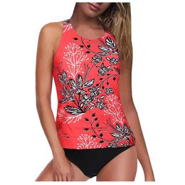 Plus Size Swimming Suits For Women With Sleeves Swimsuit Tummy Waist Piece High Two WomenS Neck Swim Suit Tops Juniors 240527