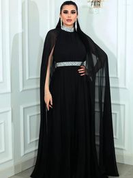 Ethnic Clothing Marocain Kaftan Diamond Chiffon Abayas For Women Muslim Cloak Maxi Dress Dubai Turkey Caftan Arabic Robe Islam Jalabiya