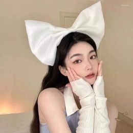 Hair Accessories Exaggerate Mesh Big Bow Knot Hairbands Korean Style Fashion Hoop For Women Girls Band Party Headdress