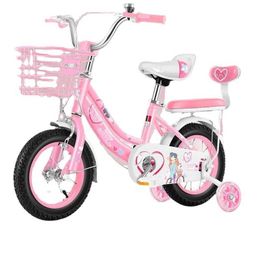 Bikes Ride-Ons 14 inch Childrens Bicycle with Auxiliary Wheels Baby Bicycle Girl Princess Bicycle Kid Bike Suitable for ages 3-4 Y240527