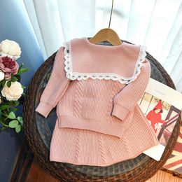 Winter Clothes for Girls Set Autumn Baby Cardigan Skirt Christmas Sweater Suit Warm Clothing Roupas Infantis Menina 2 3 4 5 6Yrs