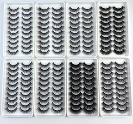 10 Pairs 3D Faux Mink Eyelashes 100 Handmade Natural Thick Long False Eyelash Dramatic Fake Lashes Makeup 10Style6237899