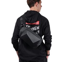 2020 Creative 3D men Shoulder bag Anti-theft Sling bag Waterproof Messenger Bags USB charging Crossbody Short Trip Chest 296L