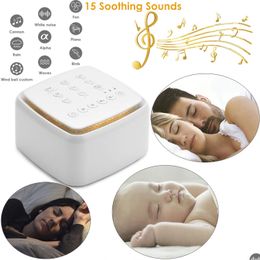 Bookshelf Speakers White Noise Hine Typec Rechargeable Timed Shutdown Sleep Sound For Slee Relaxation Baby Adt Office Travel 240125 Dr Ot3Cn